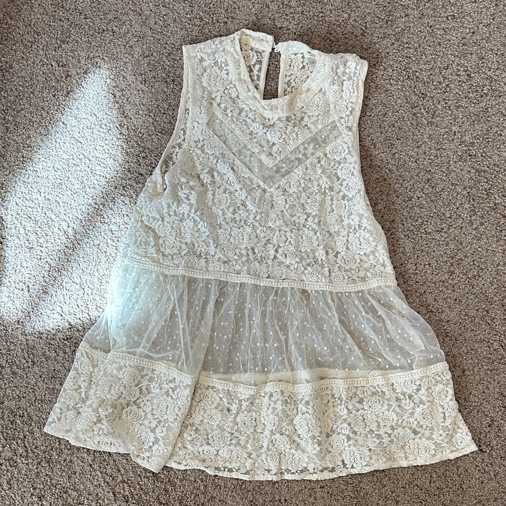 Umgee Lace top- Cream